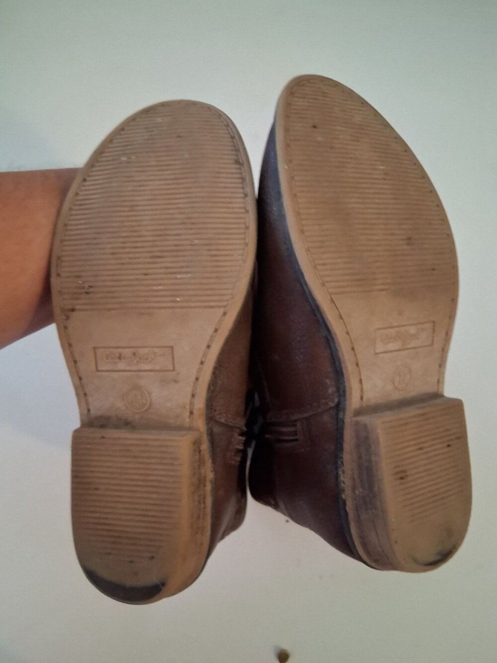 Cat & Jack Brown Cowboy Boots Little Girls Size 11 - Picture 4 of 5